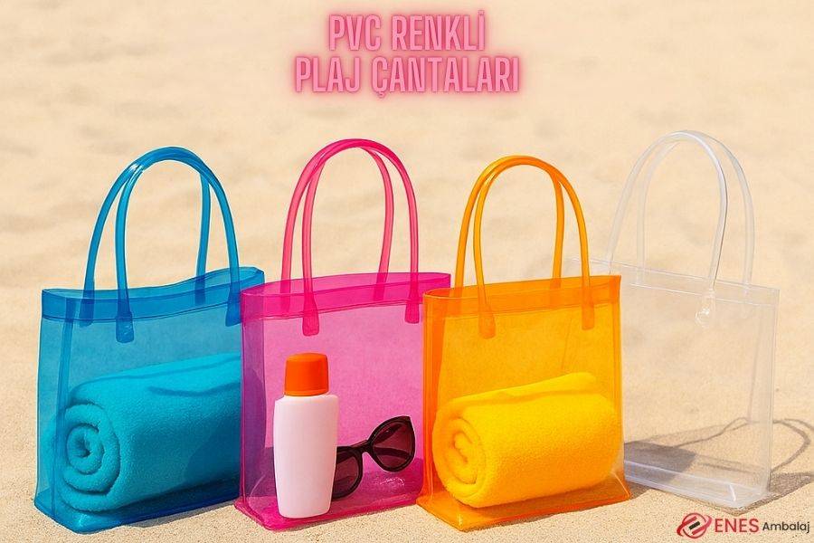 PVC Plaj Çantası - Yazın Vazgeçilmezi!
