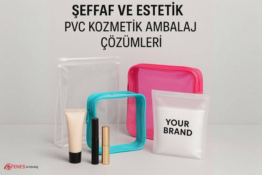 Şeffaf ve Estetik PVC Kozmetik Ambalaj